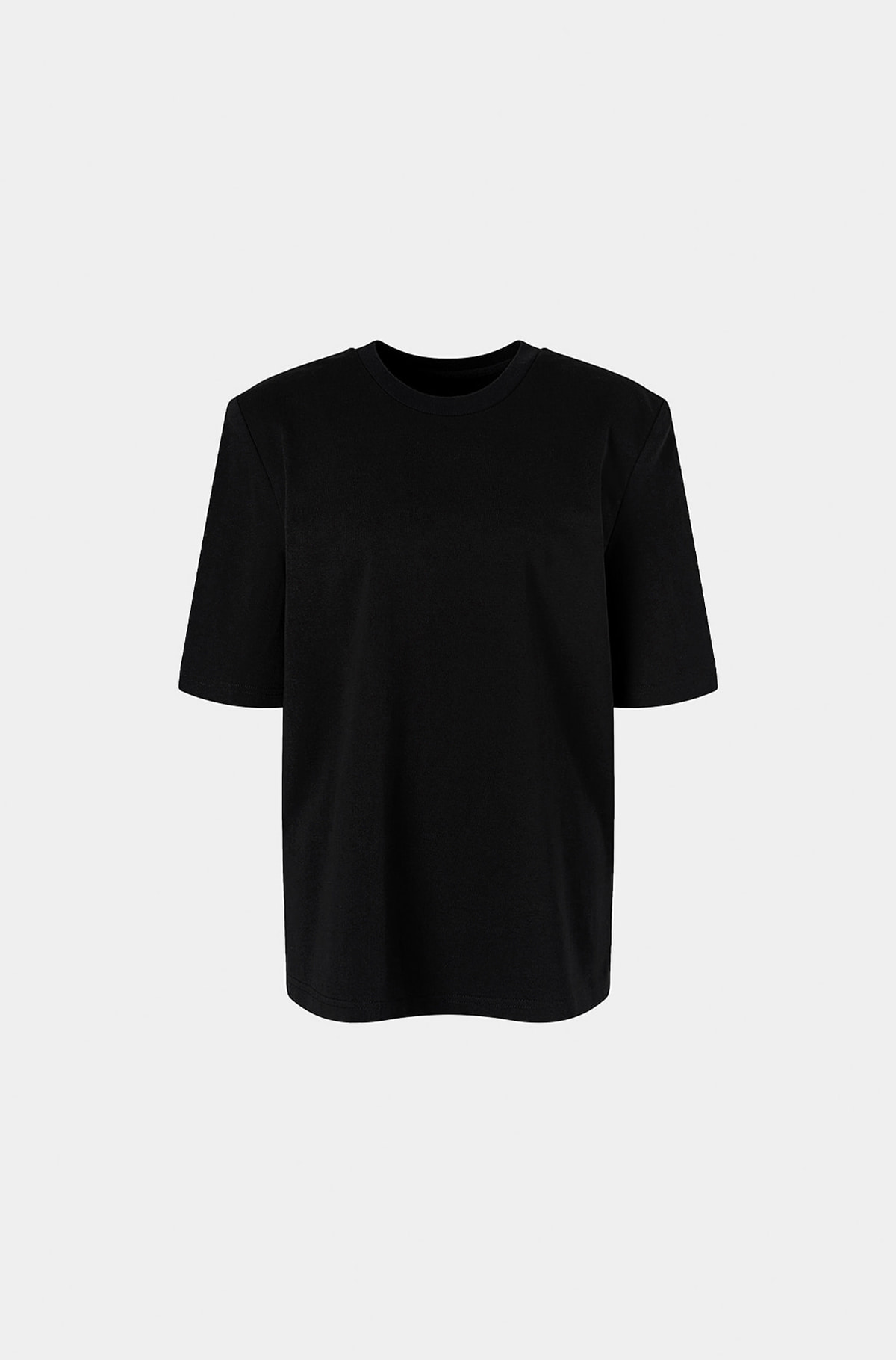 레귤러 DB 패드 티셔츠 - 블랙